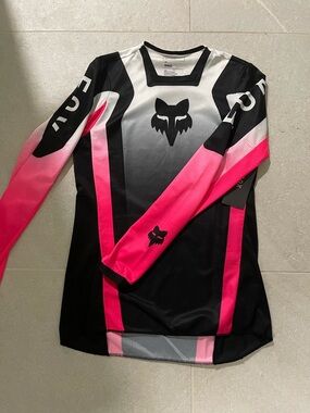 Fox White and Black Performance MTB Jersey